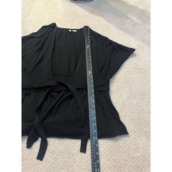 Anthropologie MOTH Short-Sleeved Wrap Sweater - Picture 2 of 5